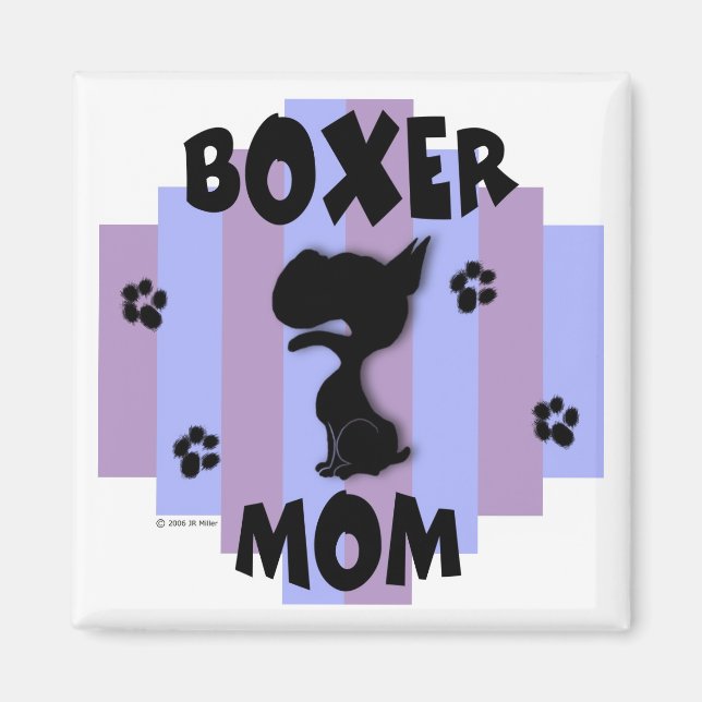 Boxer Mum Magnet (Front)