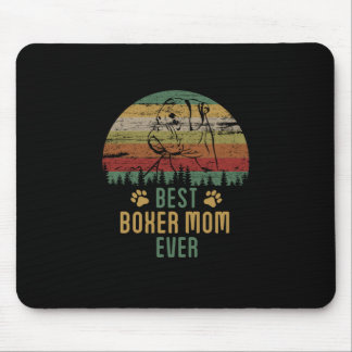 Boxer mum mouse pad