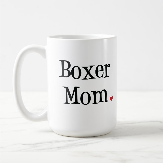 Boxer Mum Mug (Left)