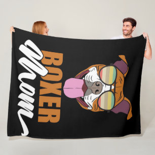 Boxer Mum Personalised To My Mum Fleece Blanket