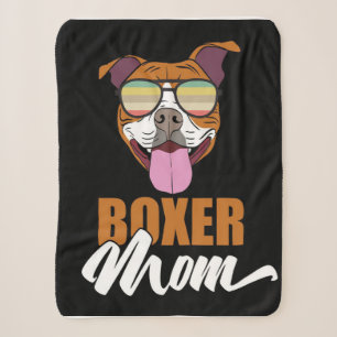 Boxer Mum Personalised To My Mum Sherpa Blanket