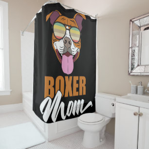 Boxer Mum Personalised To My Mum Shower Curtain