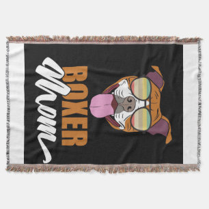 Boxer Mum Personalised To My Mum Throw Blanket