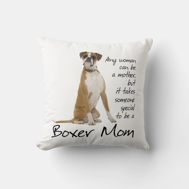 Boxer Mum Pillow (Front)