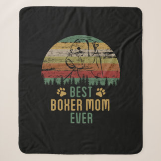 Boxer mum sherpa blanket
