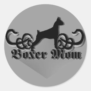 Boxer mum sticker