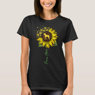 Boxer Mum Sunflower Boxer Dog Gifts Dog Mum Mama T-Shirt