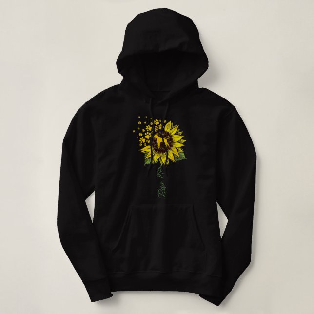 Boxer Mum Sunflower Hoodie (Design Front)