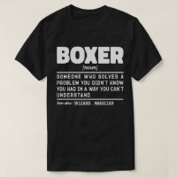 Boxer Noun Definition Boxing Sport Lover Funny 