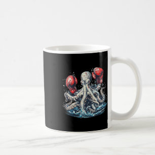 Boxer Octopus Lover Ocean Sea Creature Kickboxing Coffee Mug