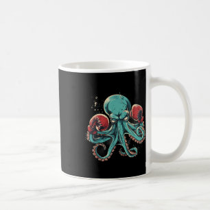 Boxer Octopus Lover Ocean Sea Creature Kickboxing Coffee Mug