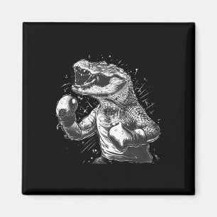 Boxer Octopus Lover Ocean Sea Creature Kickboxing Magnet