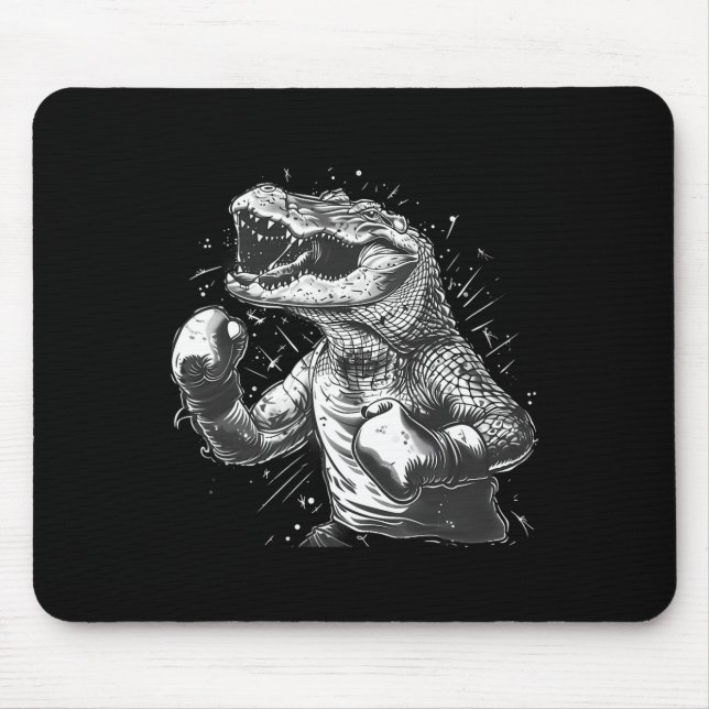 Boxer Octopus Lover Ocean Sea Creature Kickboxing  Mouse Pad (Front)