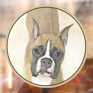 Boxer Painting - Cute Original Dog Art