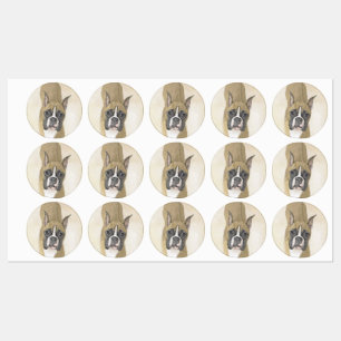 Boxer Painting - Cute Original Dog Art