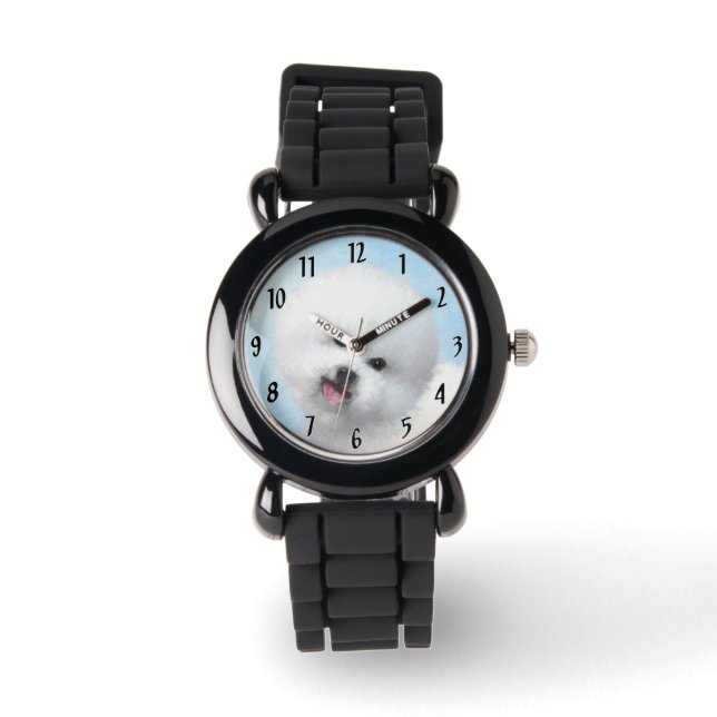 Boxer Painting - Cute Original Dog Art Watch (Front)