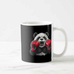 Boxer Panda With Boxing Gloves Kickboxing Funny Bo Coffee Mug