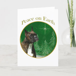 Boxer Peace Holiday Card