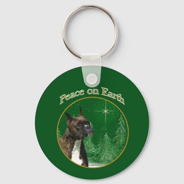 Boxer Peace Key Ring (Front)