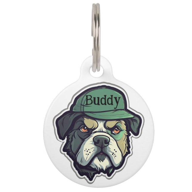 Boxer Personalise Pet Tag (Front)
