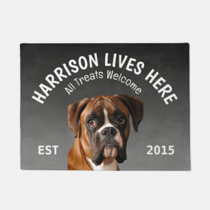 Boxer Personalised Dog Lover Doormat
