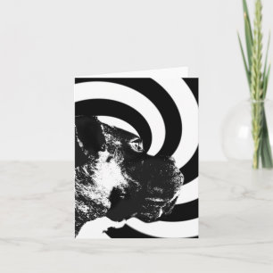 Boxer pop art notecard