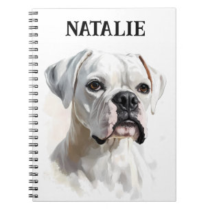 Boxer Portrait Personalised Notebook