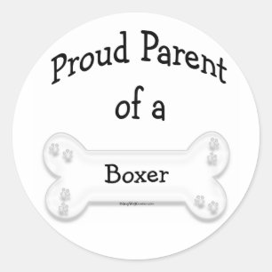 Boxer Proud Parent Sticker