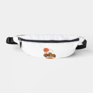 Boxer Pumpkins Truck Autumn Leaf Fall thanksgiving Bum Bags
