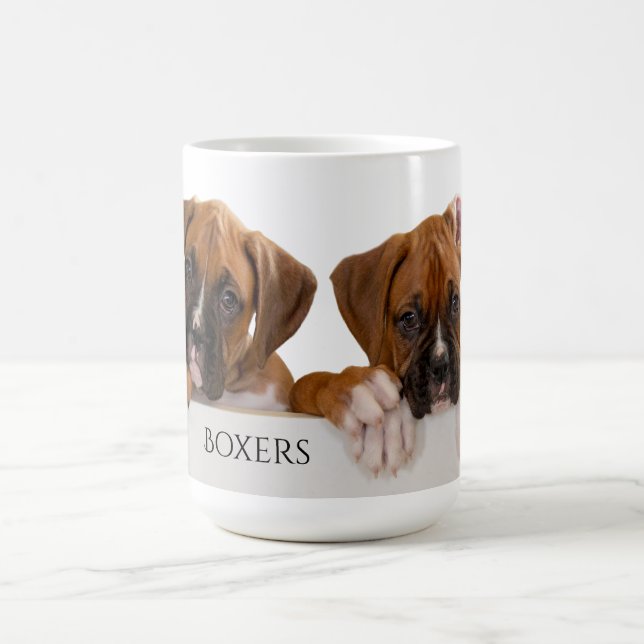 Boxer Puppies Coffee Mug (Center)