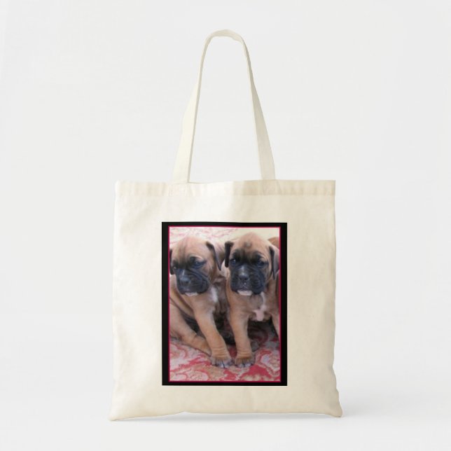 Boxer puppies tote bag (Front)