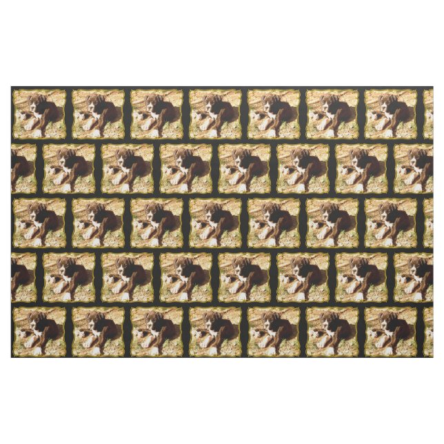 Boxer puppy Custom Fabric (Fat Quarter)