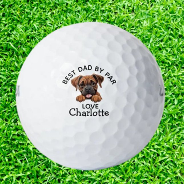 Boxer Puppy  Golf Balls (Delight dog lovers and golf fans with Boxer Puppy Golf Balls.)