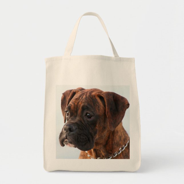 Boxer puppy tote bag (Front)