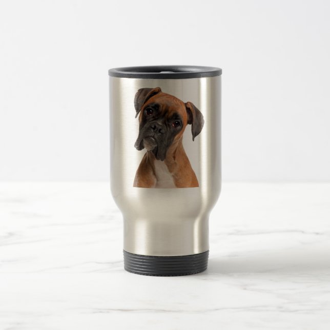 Boxer Puppy Travel Mug (Center)