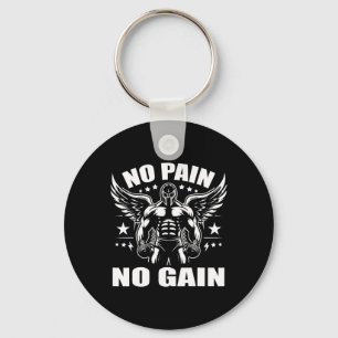 Boxer Quotes No Pain No Gain Sign No Pain No Gain  Key Ring