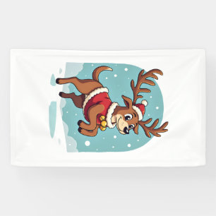 Boxer Reindeer Dash Banner