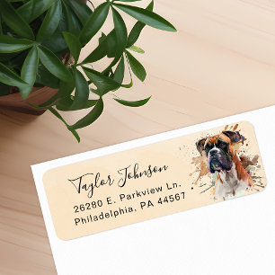 Boxer Return Address Label