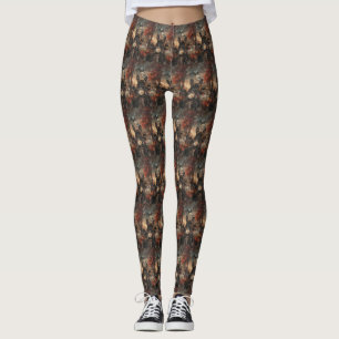 Boxer Riding Motorcycle Halloween Scary  Leggings