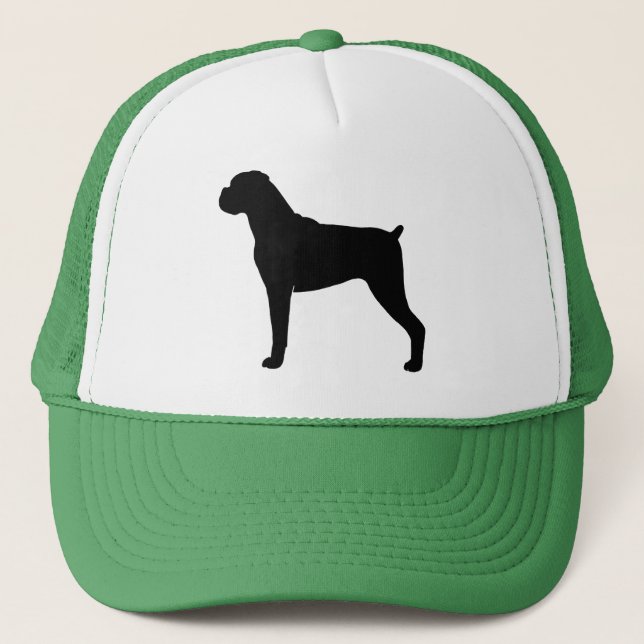 Boxer Silhouette Trucker Hat (Front)