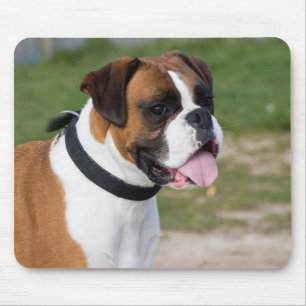 Boxer Sitting Mouse Pad