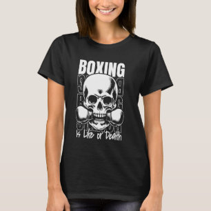 Boxer Skull Gloves Fighter - Sparring Boxing T-Shirt