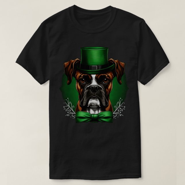 Boxer St Patricks Day 4 T-Shirt (Design Front)