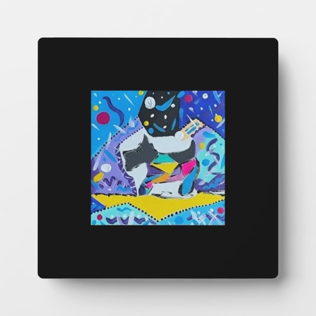 Boxer Tabletop Plaque with Easel (Front)