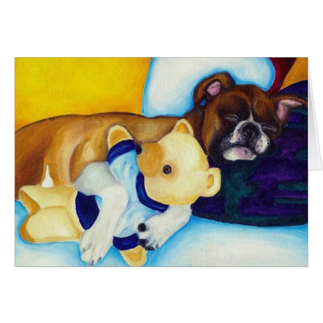 Boxer & Teddy Bear (Front Horizontal)