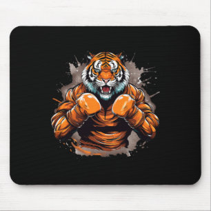Boxer Tiger Funny Boxing Tiger Graphic Men Women K Mouse Pad