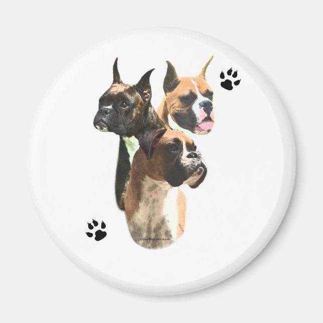 Boxer Trio Magnet (Front)