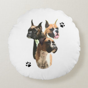 Boxer Trio Round Cushion