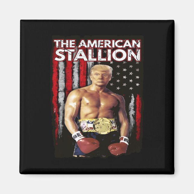 Boxer Trump Rocky Trump Meme Trump 2024  Magnet (Front)