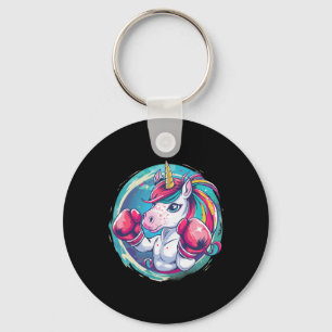 Boxer Unicorn With Boxing Gloves Kickboxing Funny  Key Ring